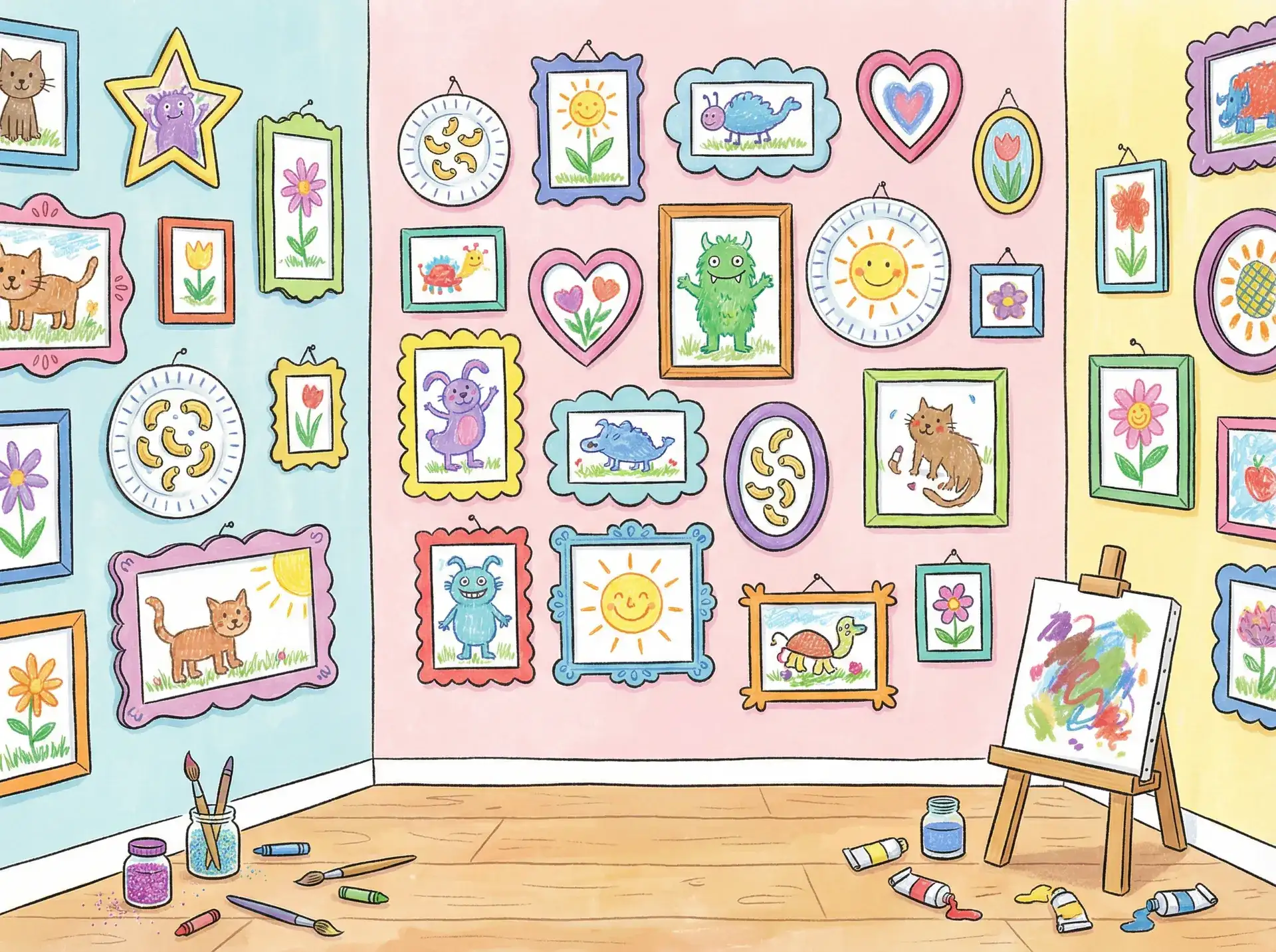 小朋友的彩色画作 - 波多野洁衣 创意展示